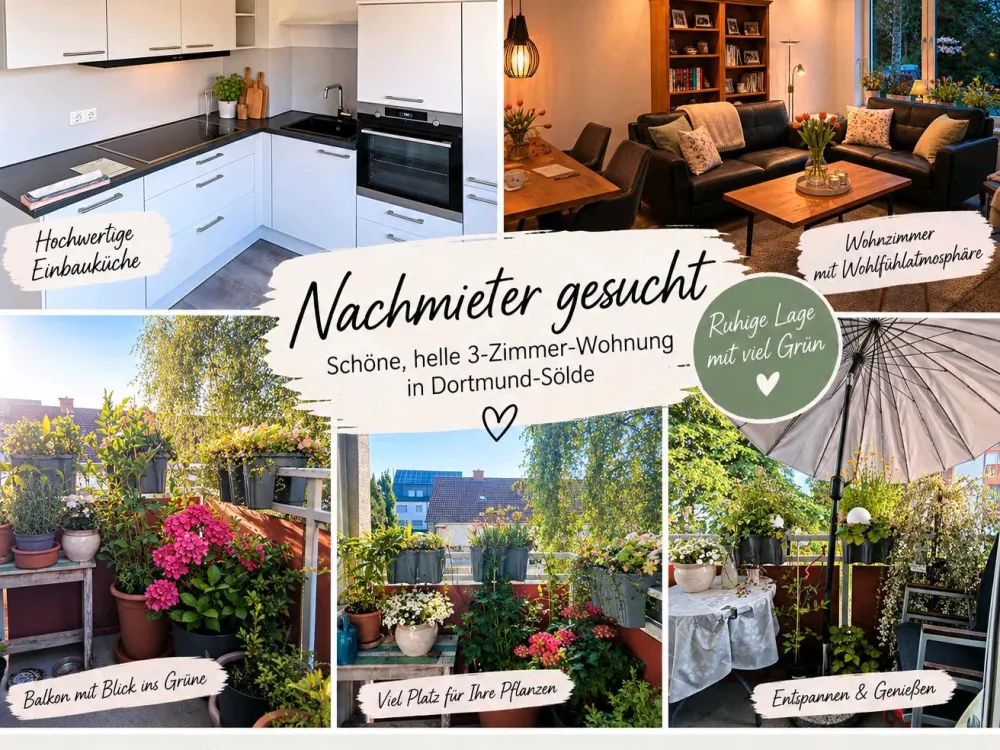 Wunderschöne 3-Zimmer-Wohnung in Dortmund-Sölde