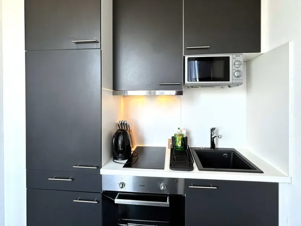 2-Room Penthouse Apartment, Comfortable & Homely, Fully Equipped in Niederrad