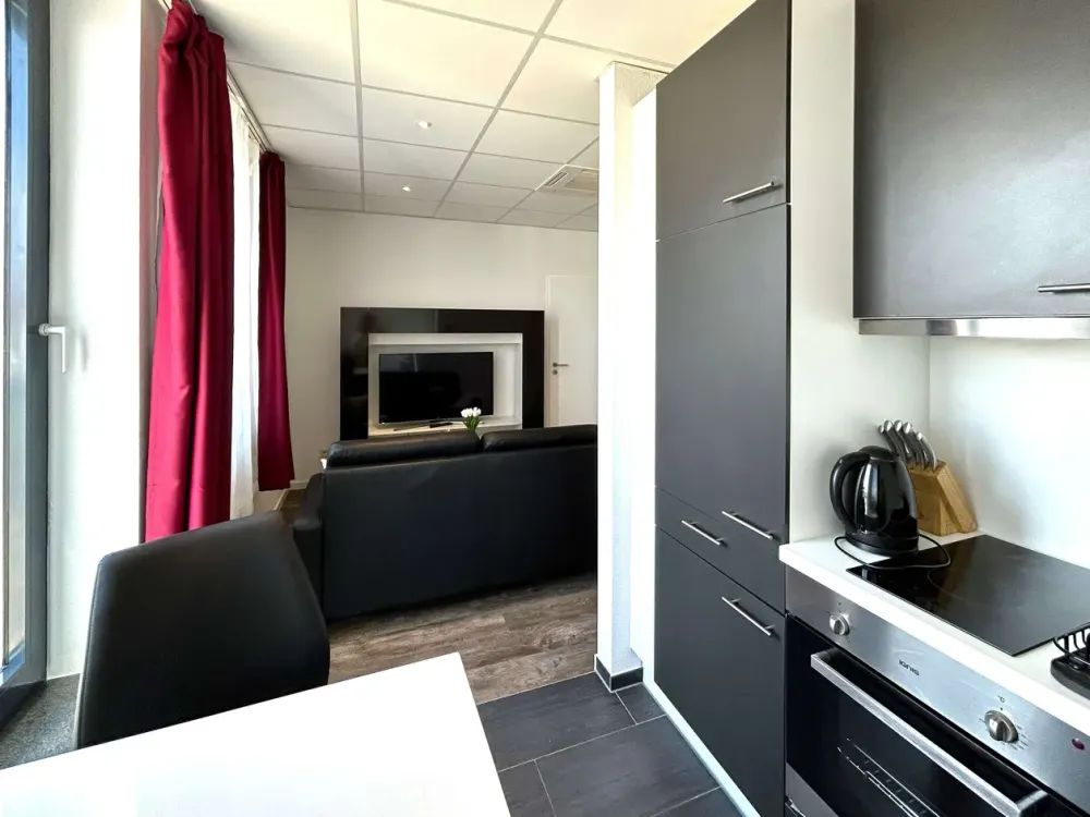 2-Room Penthouse Apartment, Comfortable & Homely, Fully Equipped in Niederrad