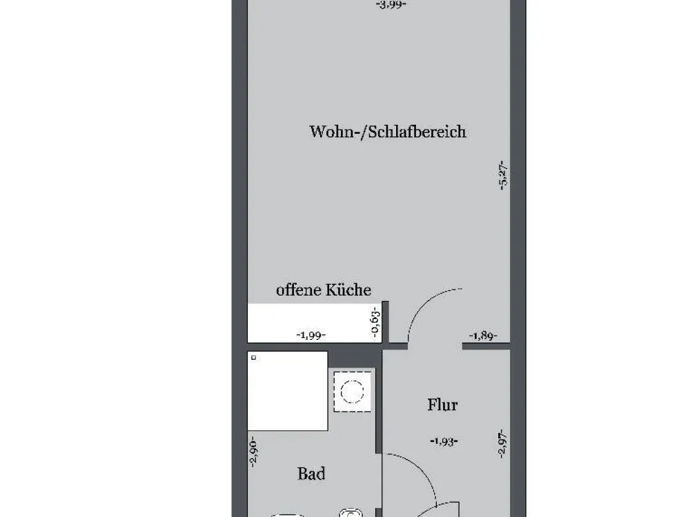 1-Zimmer-Wohnung im Vitalquartier