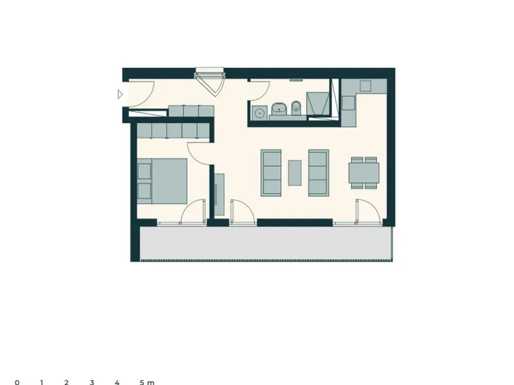 Zuhause mit 2 Zimmern und Balkon in Friedenau