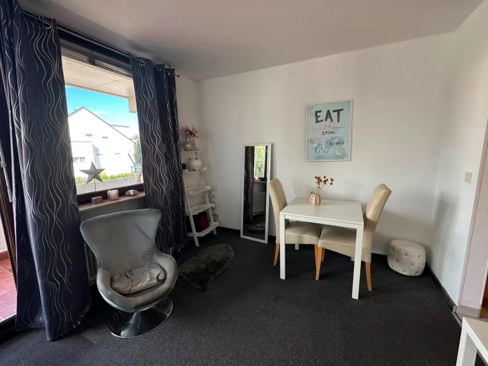 1-Zimmer Wohnung ab sofort, unbefristet, möbliert
