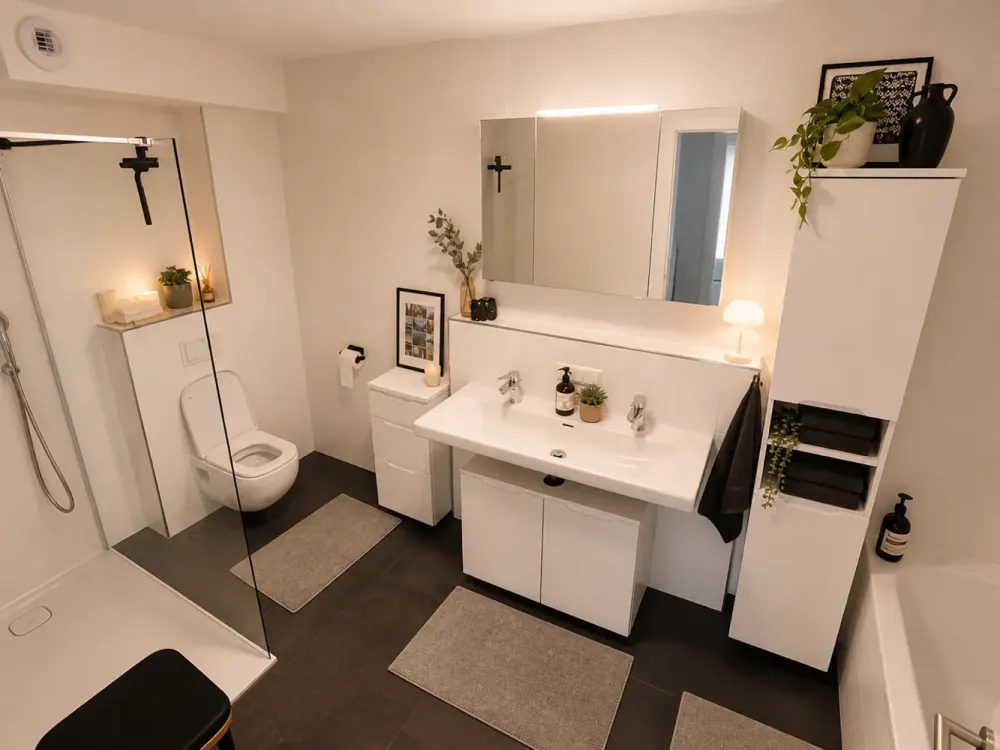 Family-friendly 4-room apartment (122 m²) with fitted kitchen, terrace and balcony