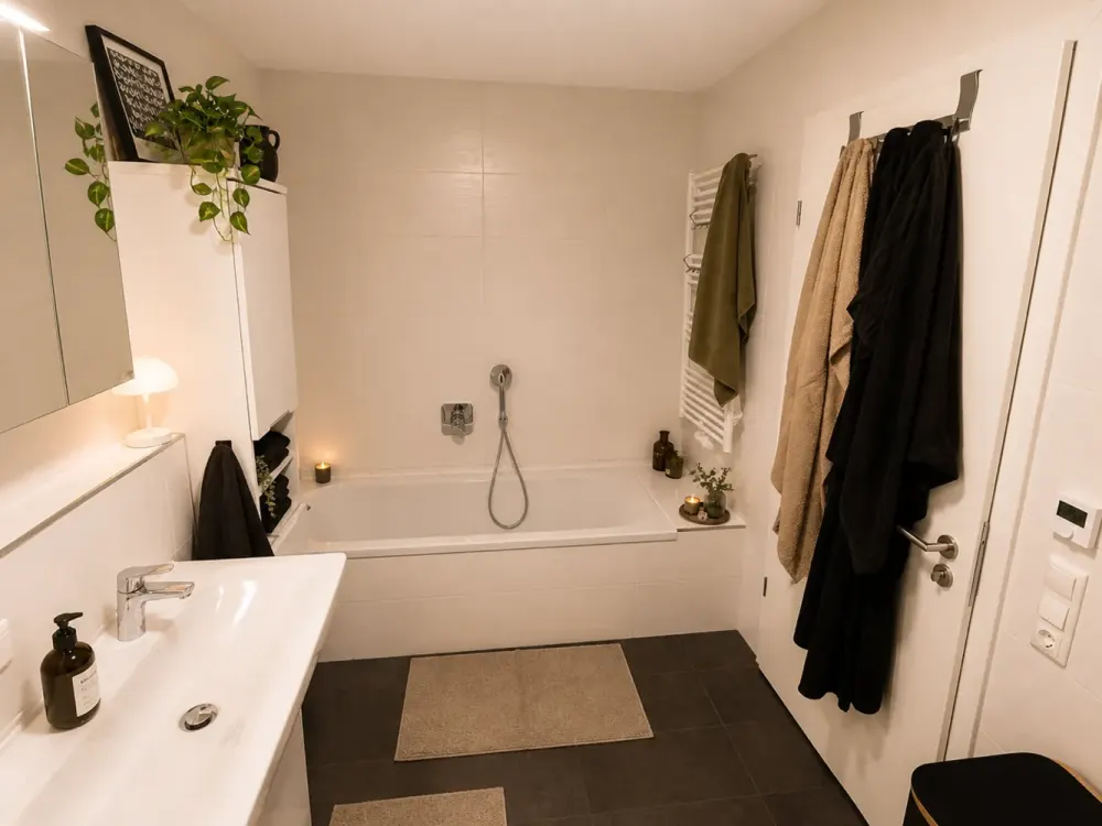 Family-friendly 4-room apartment (122 m²) with fitted kitchen, terrace and balcony