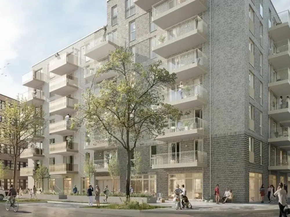 Erstbezug 2-Zimmer-Wohnung mit Balkon und Einbauküche in Hamburg-Rothenburgsort