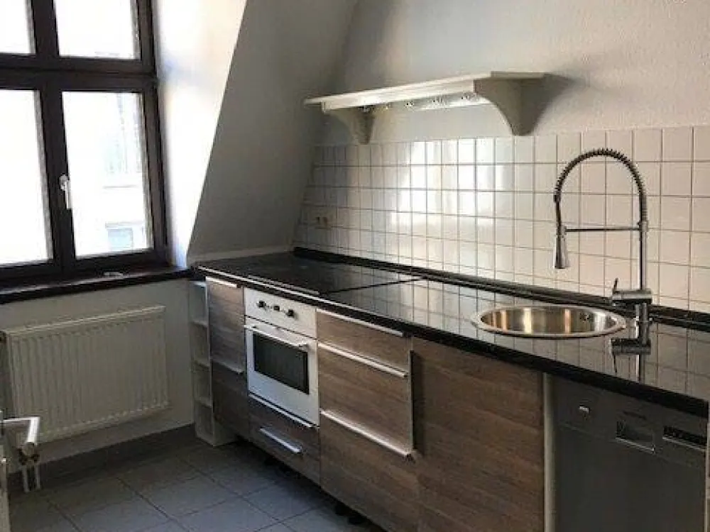 Thomaskirchhof - beeindruckende DG-Maisonettenwohnung mit Einbauküche und 4 Räumen in Bestlage