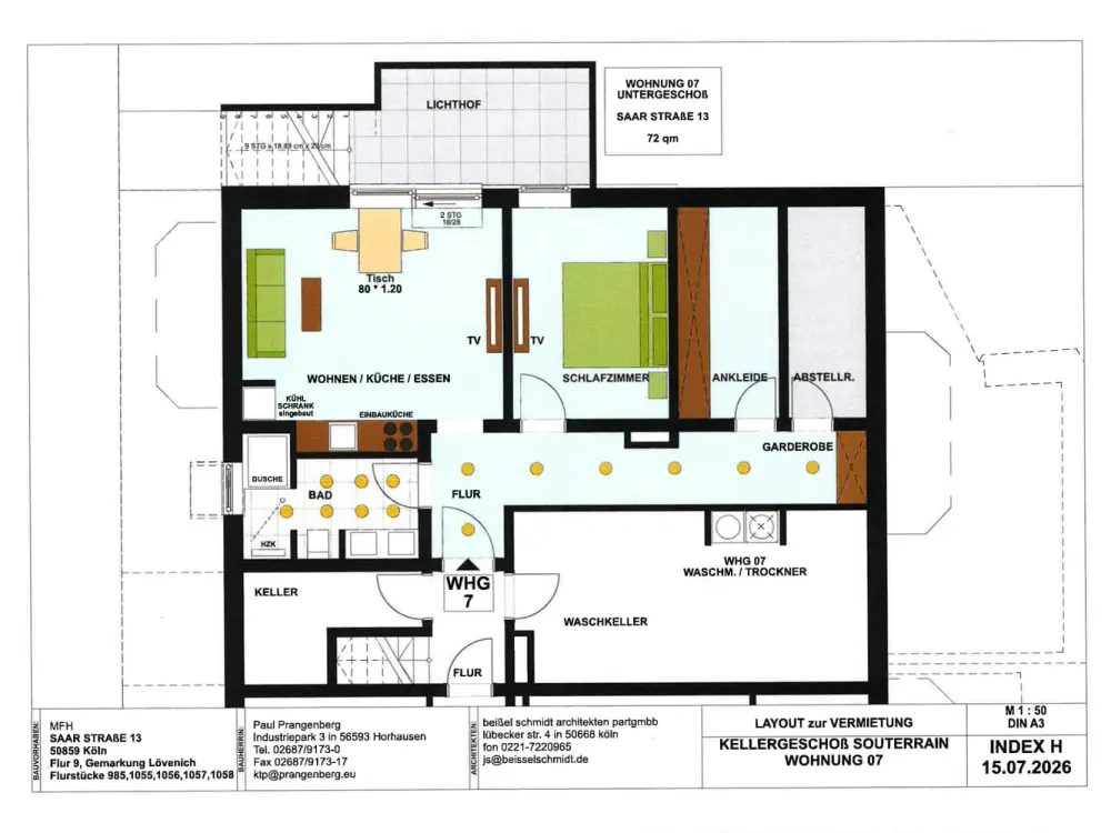 Erstbezug !! 2-Zimmer Wohnung mit Terrasse in Köln Lövenich