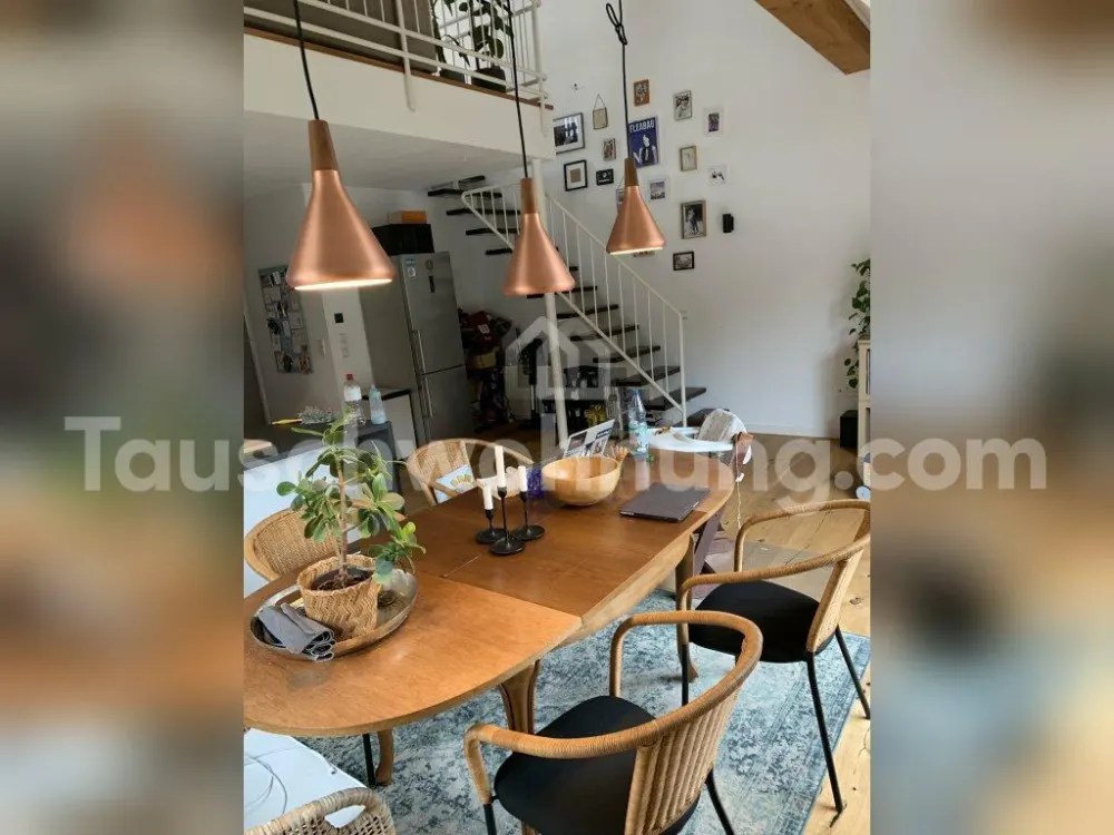 [TAUSCHWOHNUNG] super helle Maisonette, 3,5 Zimmer, EBK, Balkon ins Grüne