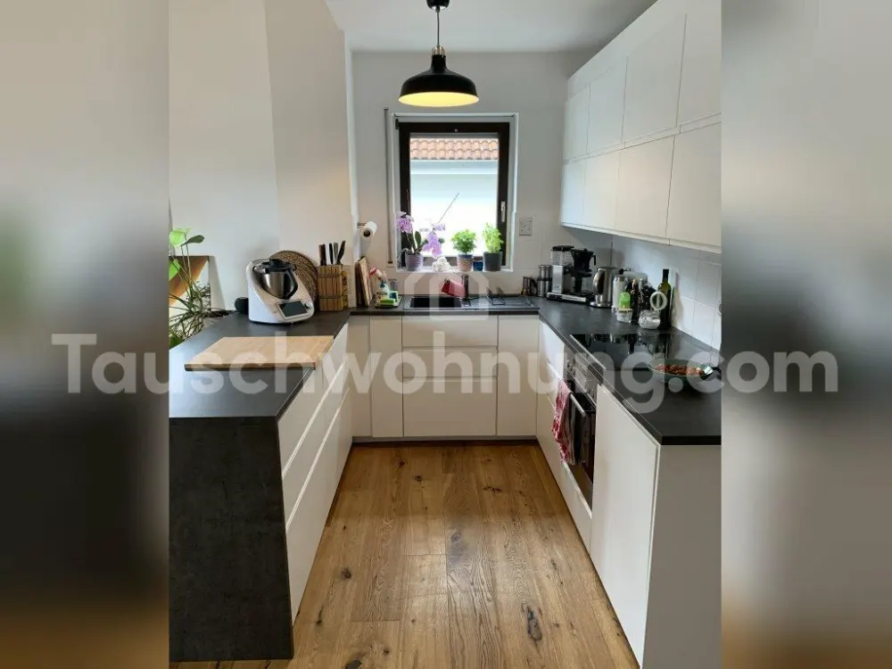 [TAUSCHWOHNUNG] super helle Maisonette, 3,5 Zimmer, EBK, Balkon ins Grüne