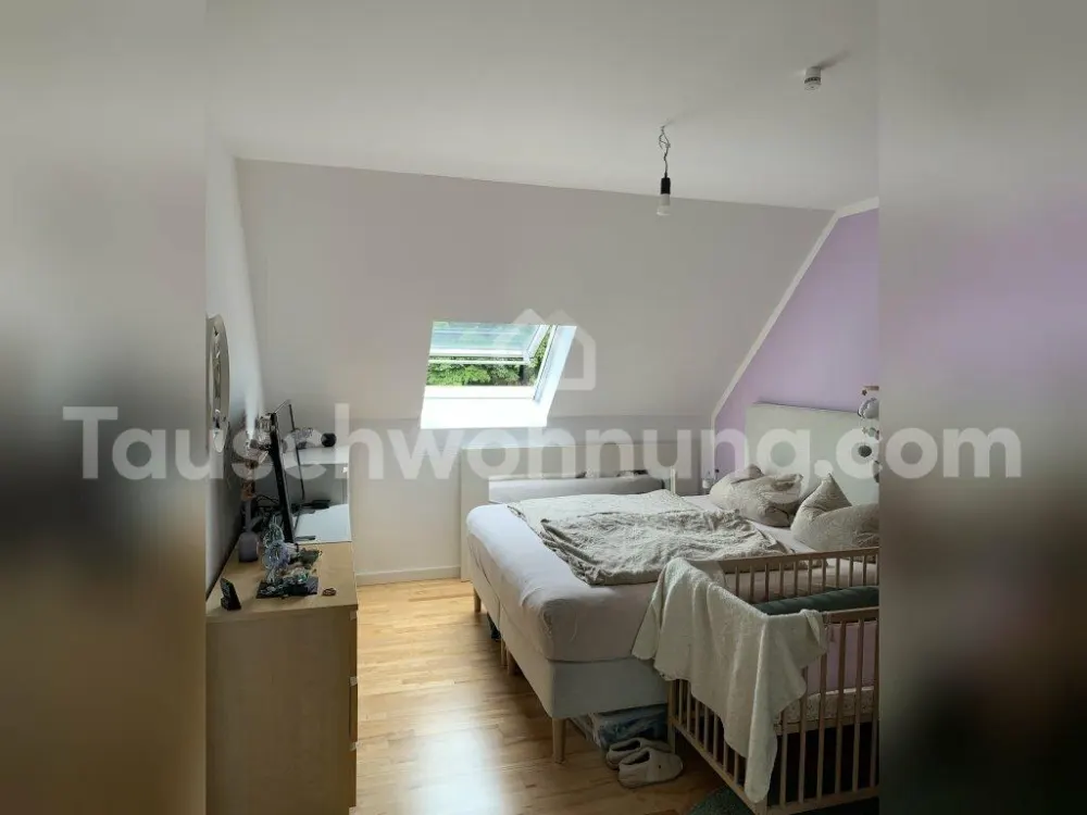 [TAUSCHWOHNUNG] super helle Maisonette, 3,5 Zimmer, EBK, Balkon ins Grüne