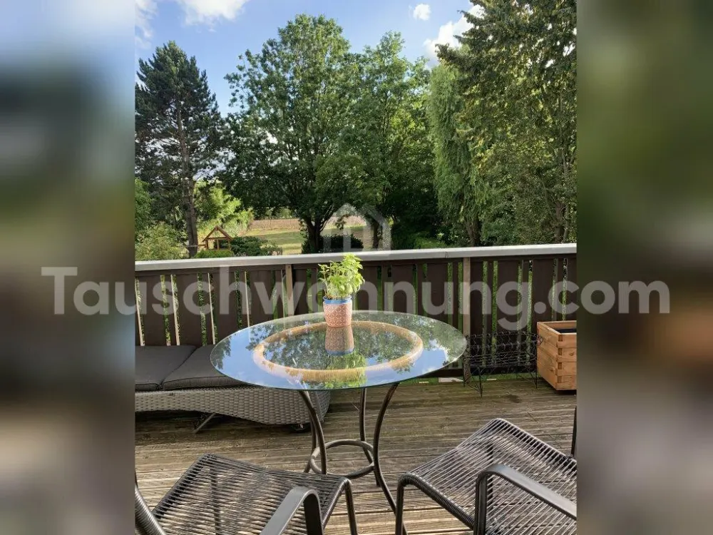 [TAUSCHWOHNUNG] super helle Maisonette, 3,5 Zimmer, EBK, Balkon ins Grüne
