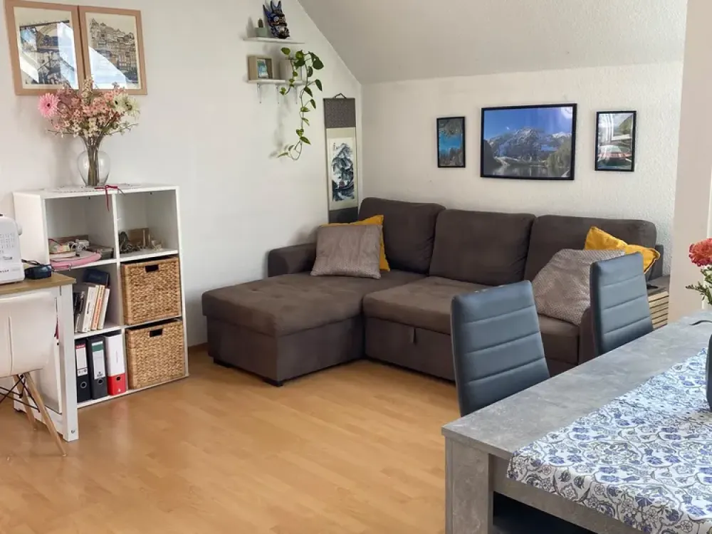 2 - Zimmer DG Wohnung, zentral, ruhig, hell.