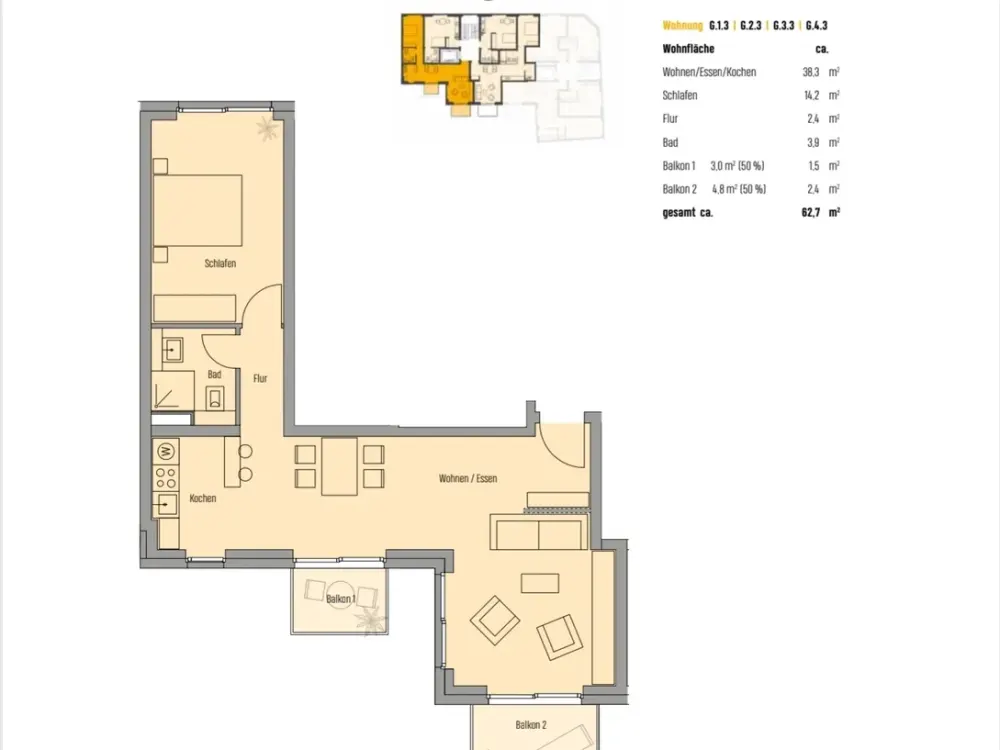 Exclusive | Fully Furnished | 2 Balconies | Air Conditioning | Underground Parking Space | All-Inclusive