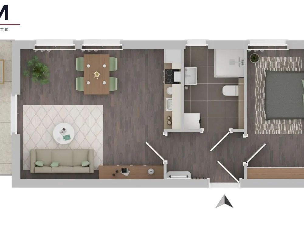 Erstbezug! Moderne 2-Zi.-Wohnung mit Balkon, Erstbezug im KfW-40-NH-Niedrigenergiehaus