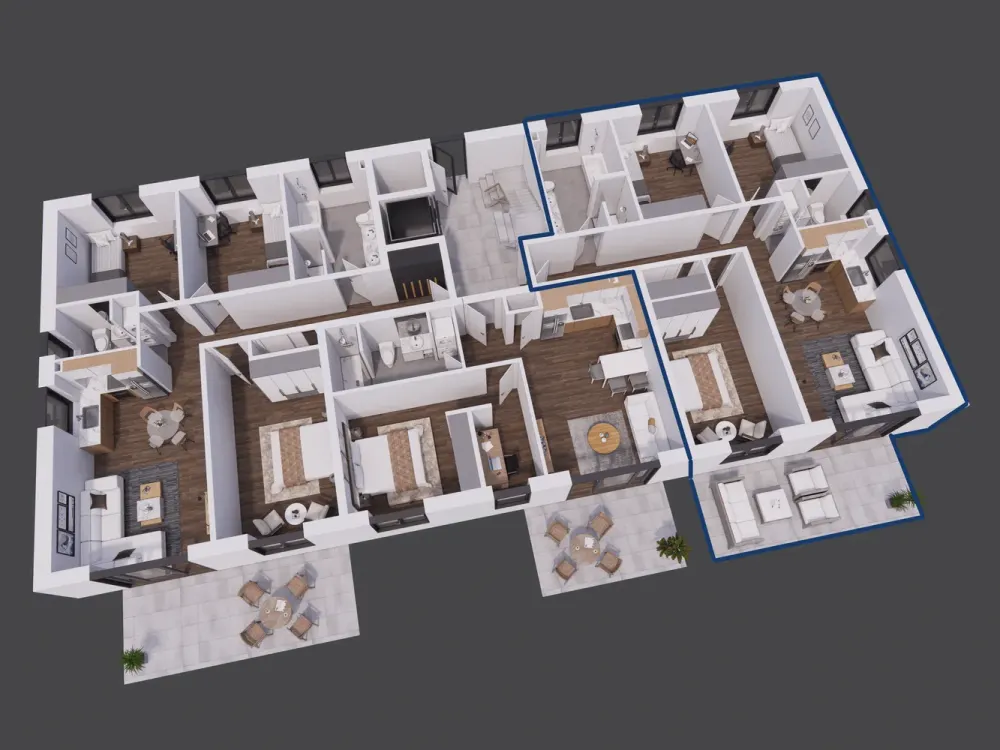 Modern wohnen im Erstbezug, 4 Zimmer mit Terrasse