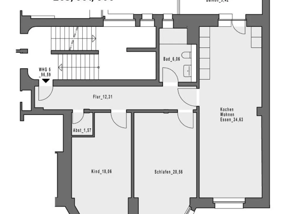 3 Zimmer mit BALKON, Aufzug, Wärmepumpe, Fassadenvollwärmeschutz,