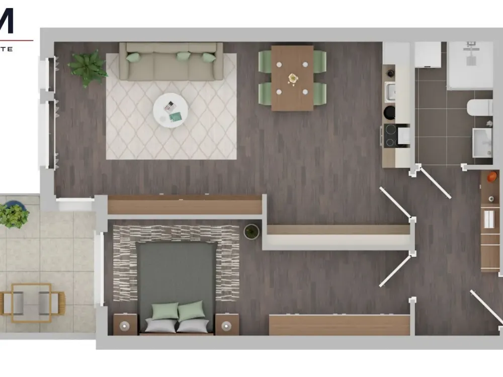Erstbezug! Moderne 2-Zi.-Wohnung mit Balkon, Erstbezug im KfW-40-NH-Niedrigenergiehaus