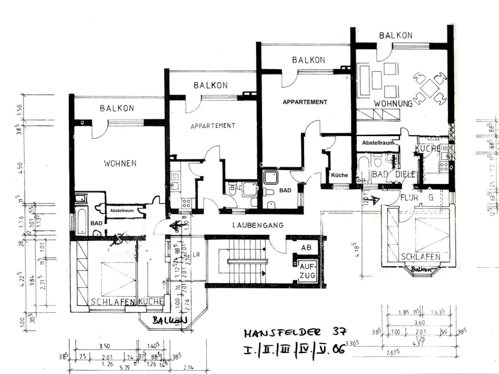 Schöne Balkonwohnung mit Aufzug in der Nähe des Ümminger Sees
