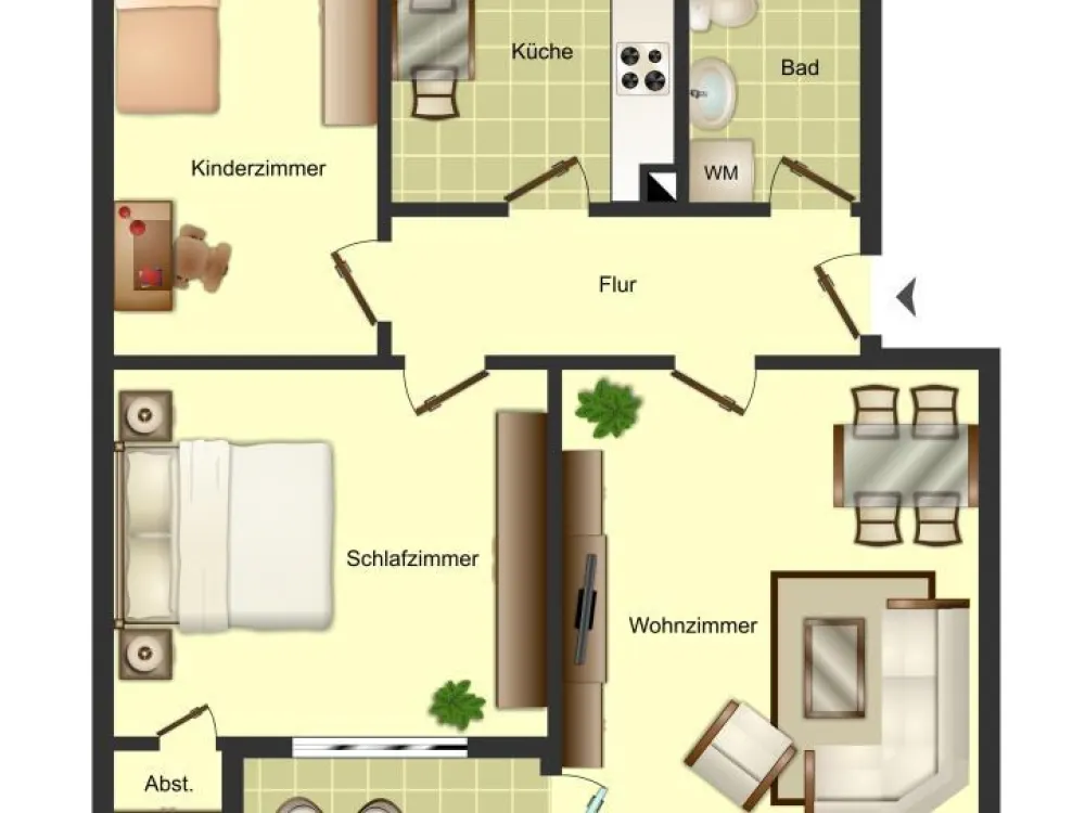 Demnächst frei! 3-Zimmer-Wohnung in Bergkamen City