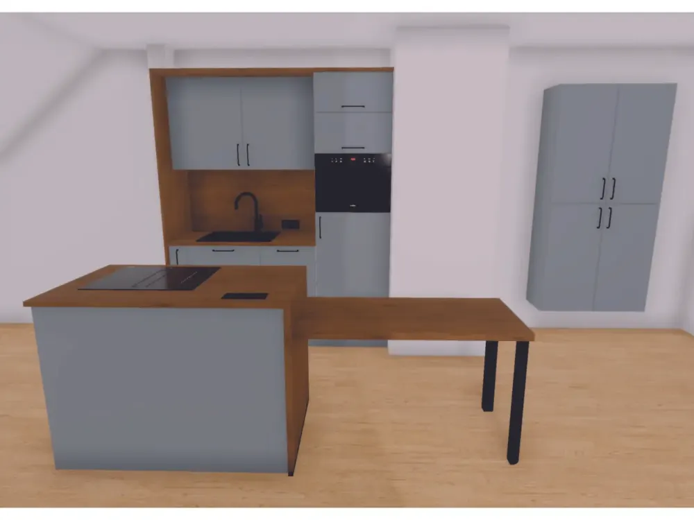 Hochwertig sanierte Wohnung mit Einbauküche und Dachterrasse, Erstbezug nach Sanierung, WE11