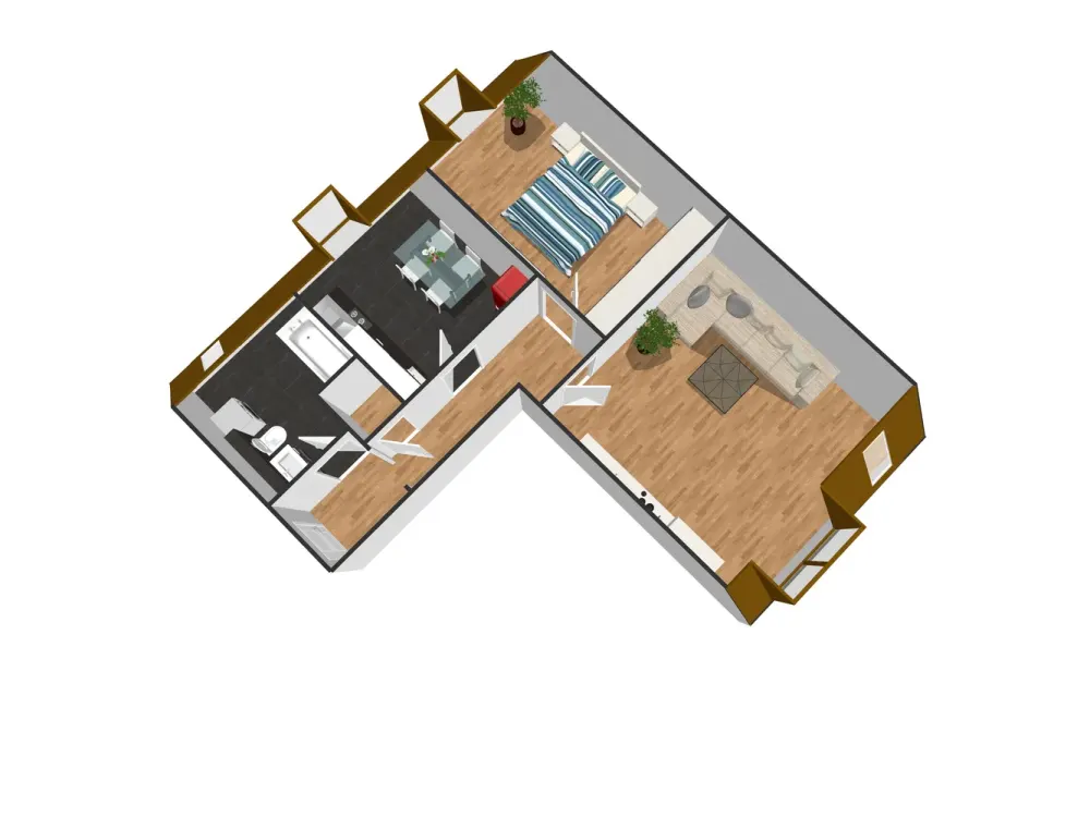 Unbedingt ansehen!!! Top 2 Raumwohnung mit Einbauküche in grüner Lage