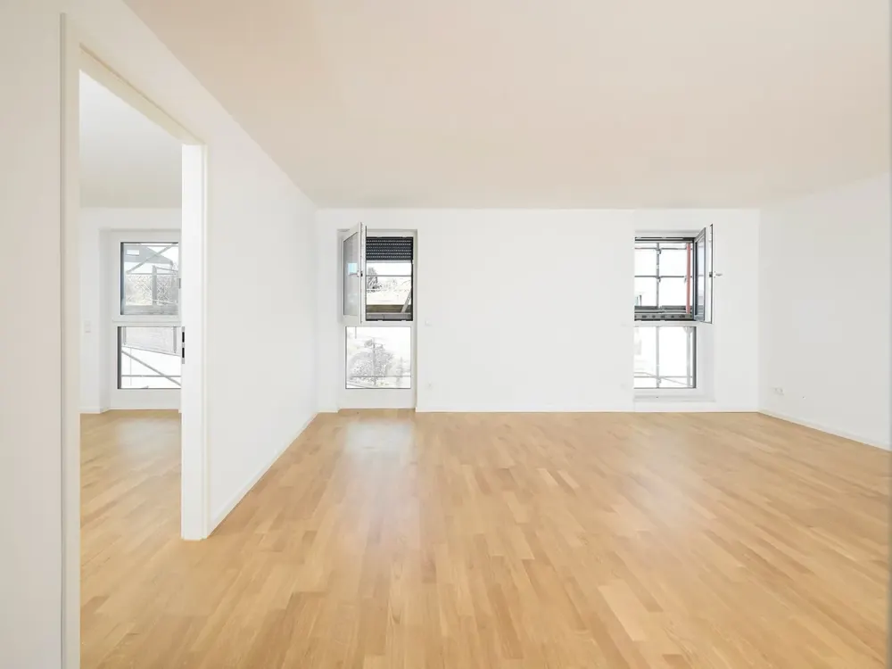Erstbezug - Moderne, helle 3-Zimmer-Neubauwohnung mit sonniger Terrasse.