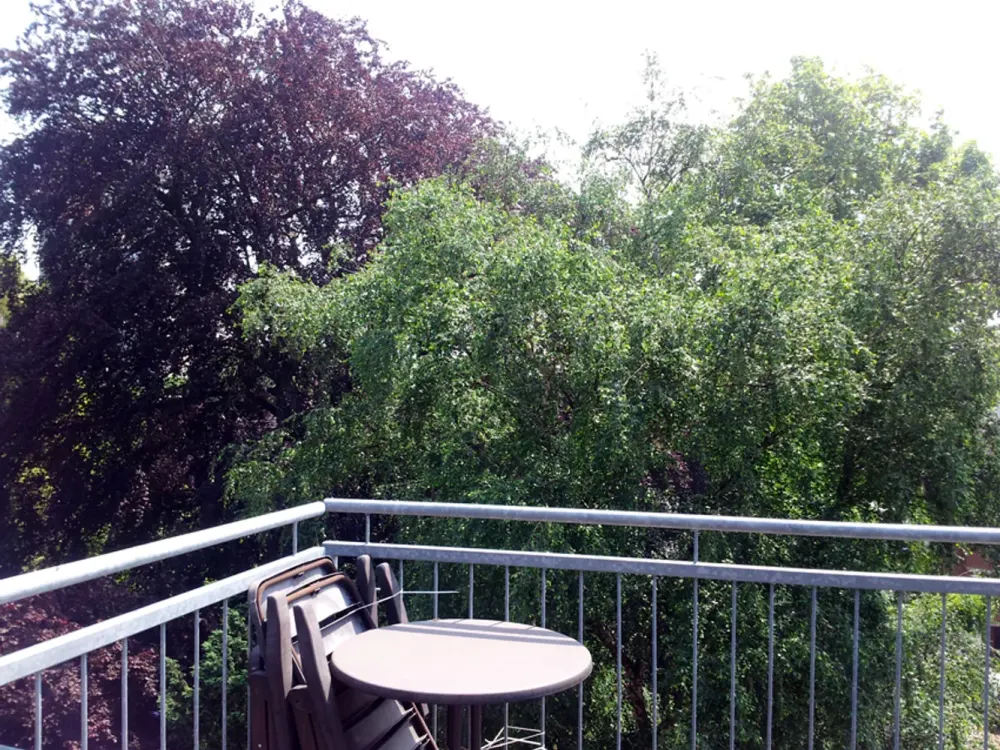 Schöne 3-Zimmerwohnung mit Balkon und Blick ins Grüne + Garage