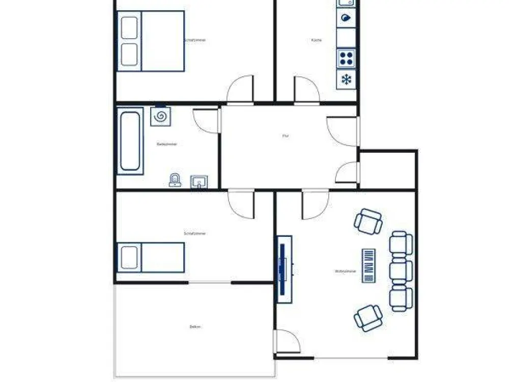 Gelegenheit: perfekte 3-Zimmer-Wohnung mit Balkon
