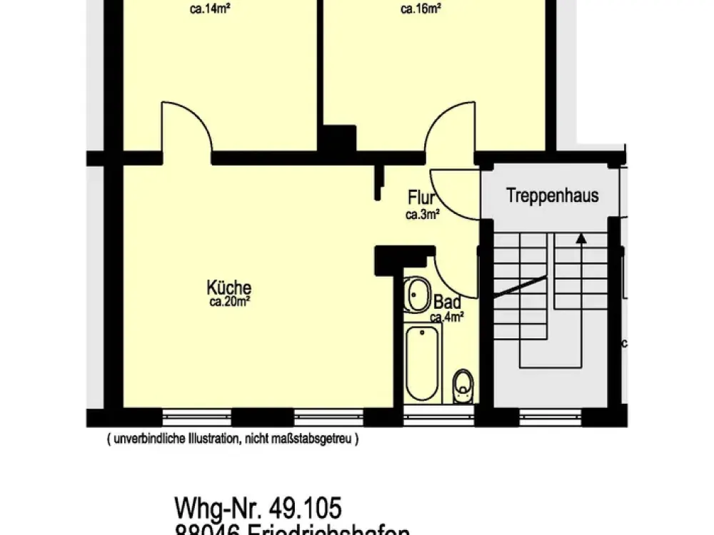 Friedrichshafen - 2-Zimmer-Wohnung