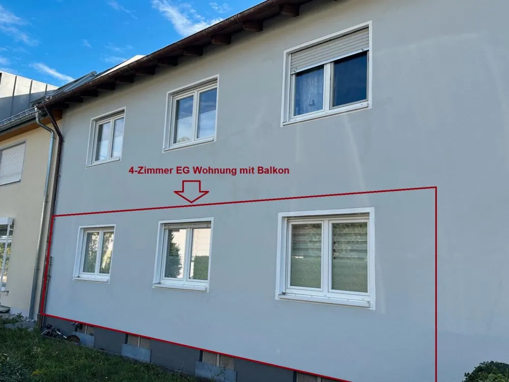 4-Zimmer Wohnung mit Balkon 3-er WG möglich oder Familie m4 Pers.