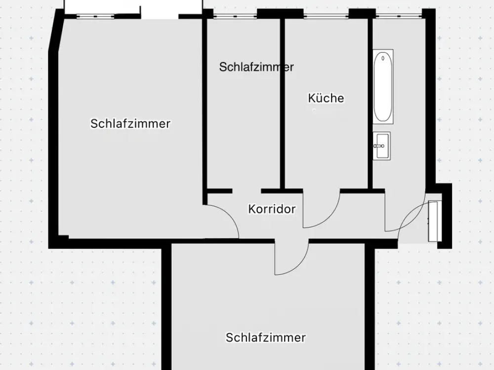 Helle, moderne Wohnung mit großem Garten