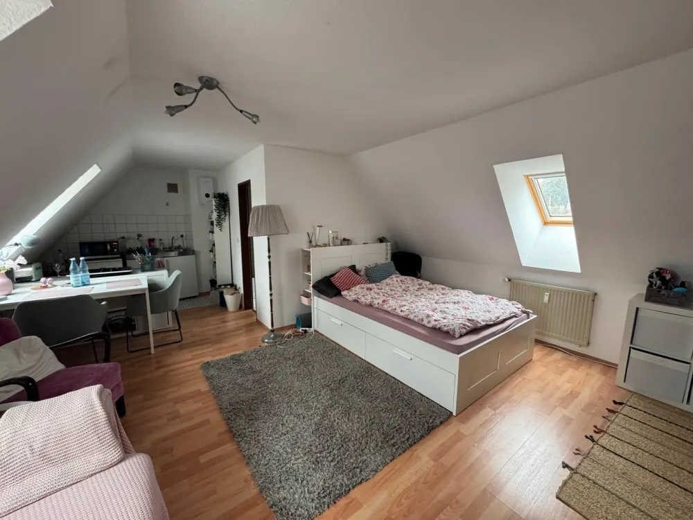 1-Zimmer-Dachgeschosswohnung nähe Schlossplatz zum 1.10. frei