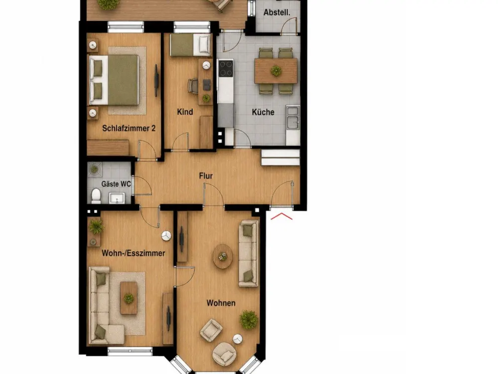 Herrschaftliche 4-R-AltbauWE inkl. Loggia, Gästebad in Gohlis