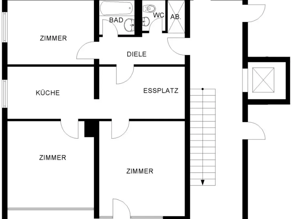 3-Zimmer Wohnung in Laer