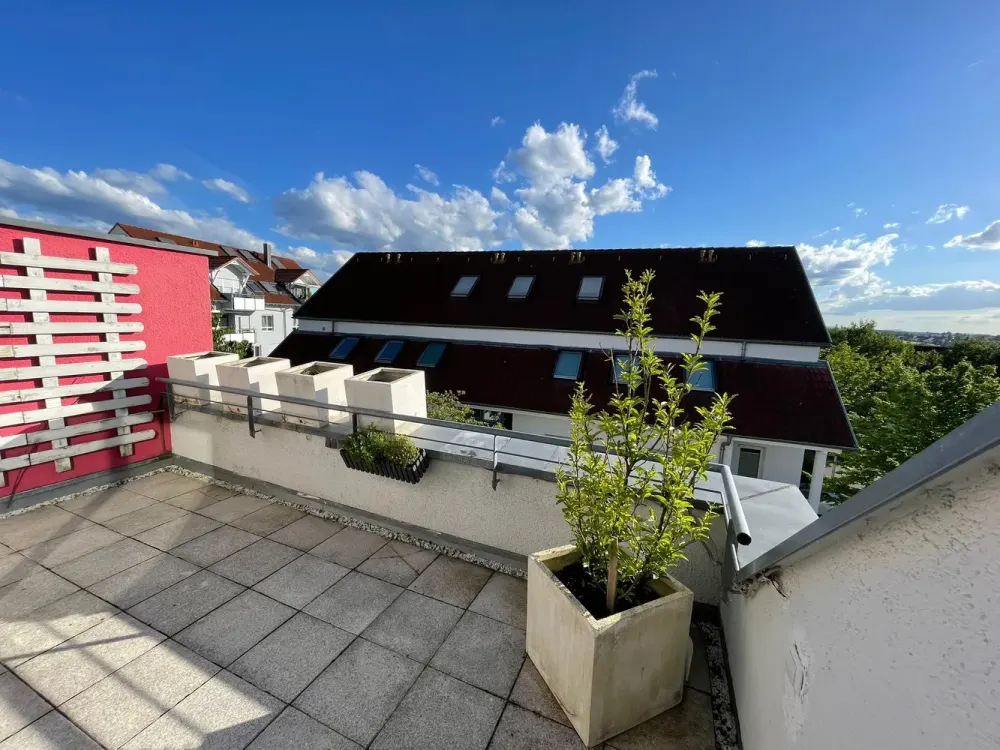 Exklusive Galerie-Maisonette mit Dachterrasse Kamin & 2 Bädern