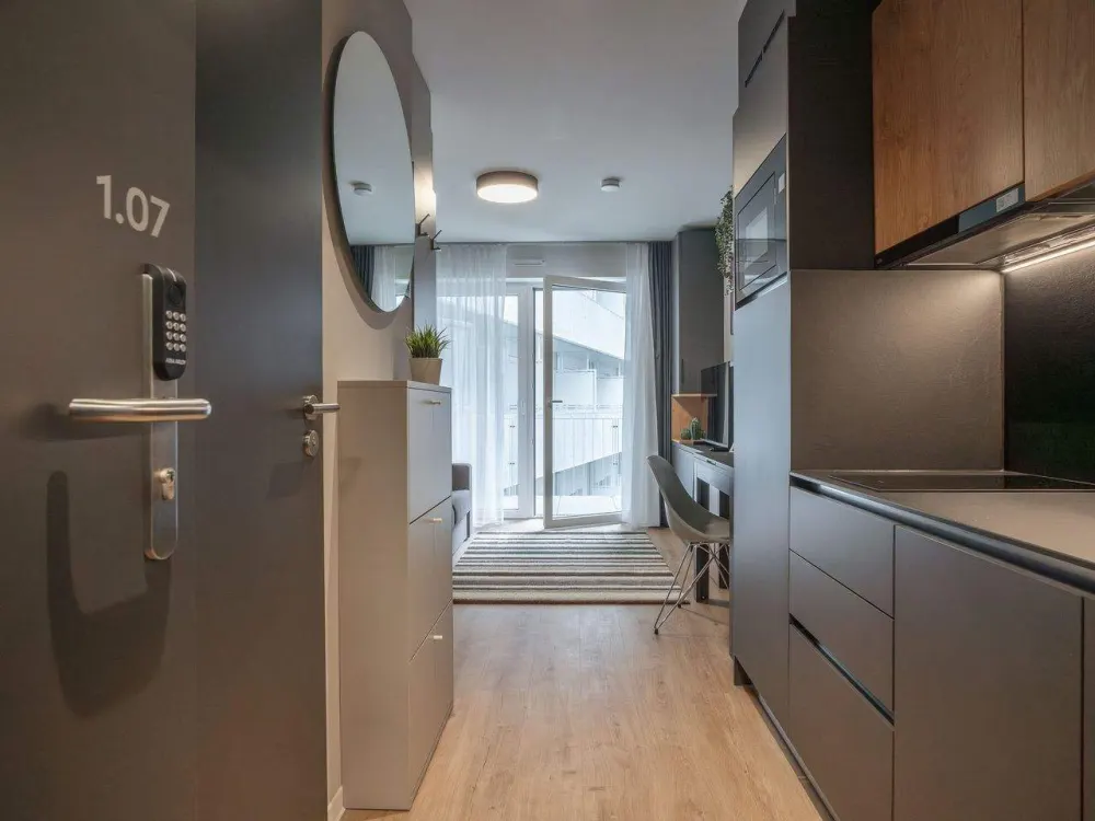 Modern wohnen, frei leben, Studio Apartment Pop L, City Pop Berlin
