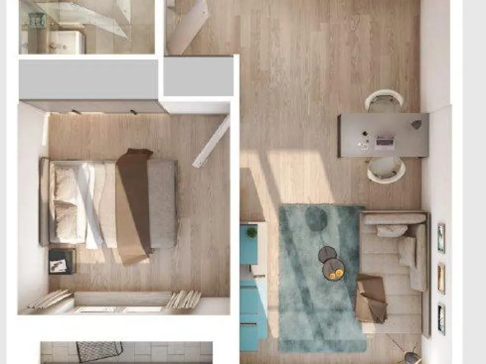 2-Zimmer Serviced-Apartment | Frankfurt Gallusviertel