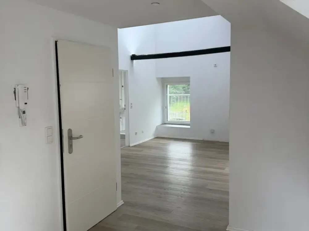 Lots of space in this 3-room attic apartment (with air conditioning) in Haan in the middle of greenery!