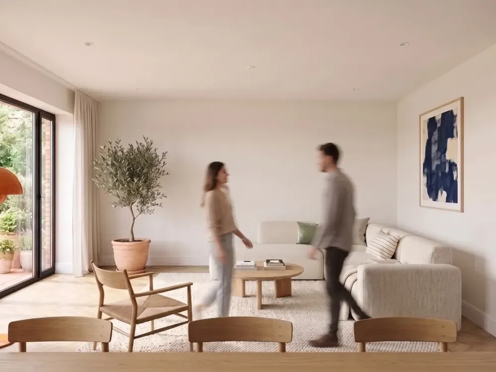 Living on One Level, 4-Room Garden Apartment in Südweststadt