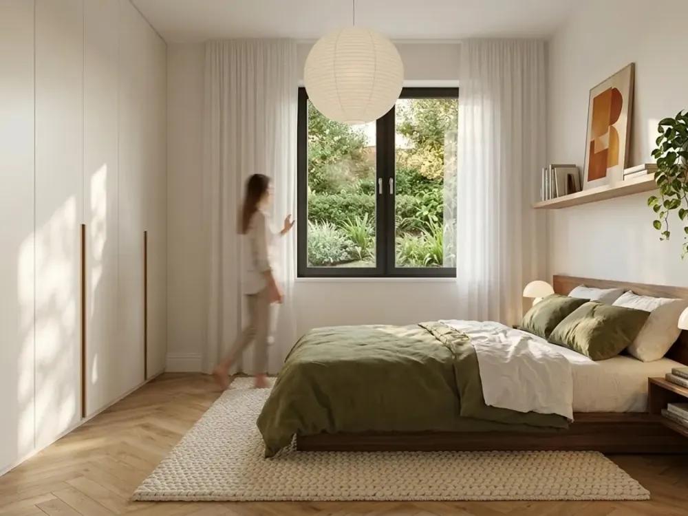 Living on One Level, 4-Room Garden Apartment in Südweststadt
