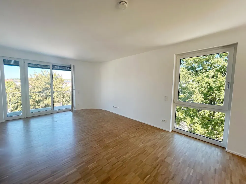 2 Monate mietfrei! 3 ZW mit Dachterrasse & Eckbalkon, Einbauküche, helles Neubauamiente, Aufzug