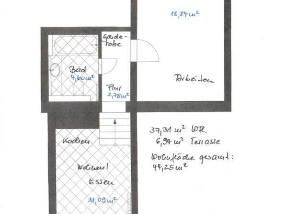 Citynahe Loft mit separaten Eingang und Terrasse