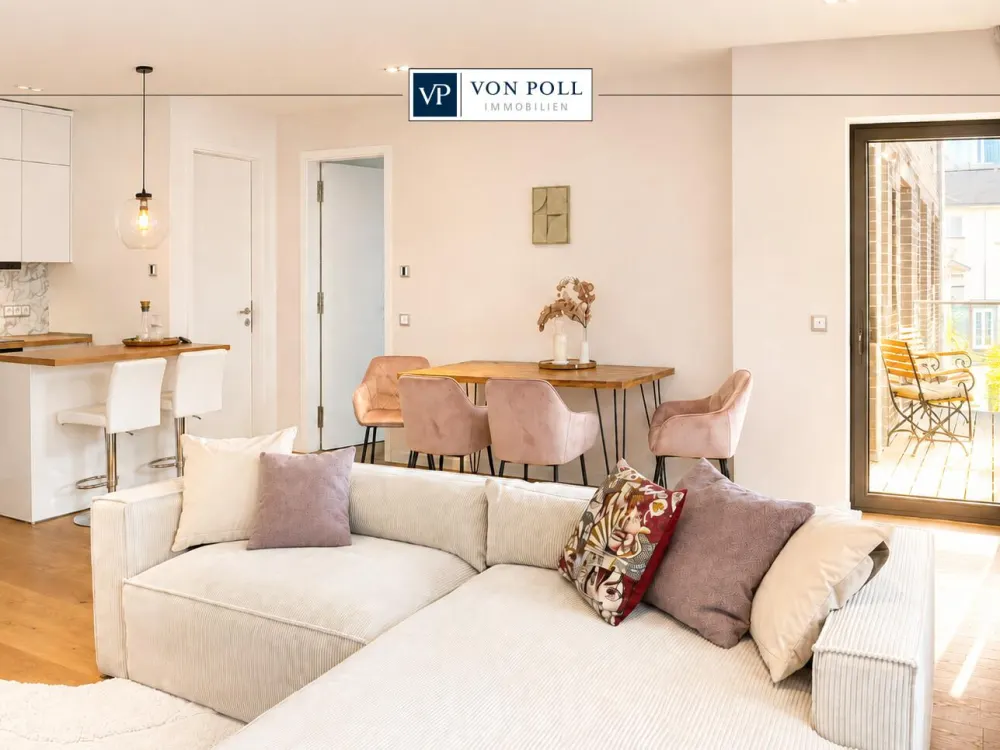 Exklusiv möblierte 2-Zimmer-Wohnung mit Balkon und Lift