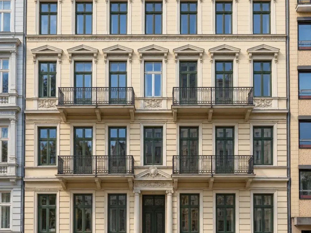 Furnished 5-Room Period Apartment with Balcony in Hamburg-Rotherbaum, First Occupancy Near University & Dammtor