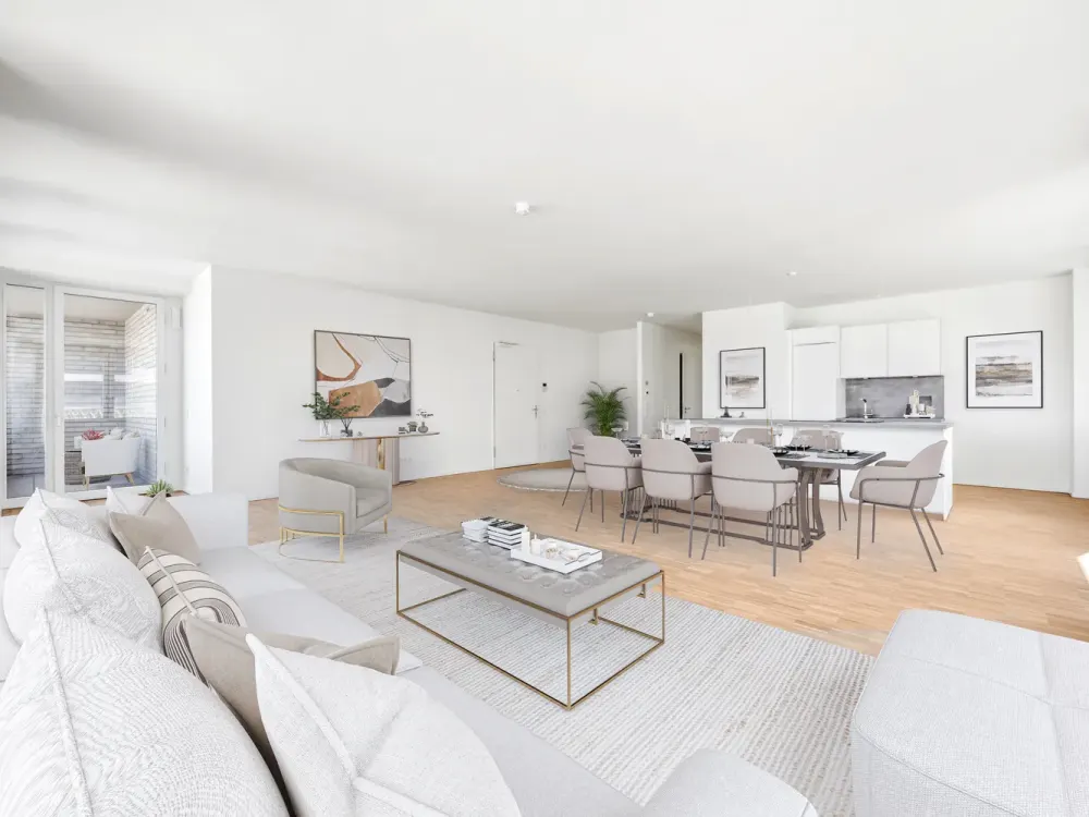 Elegance Meets Space, Großzügiges 3-Zimmer-Apartment mit Balkon und Loggia