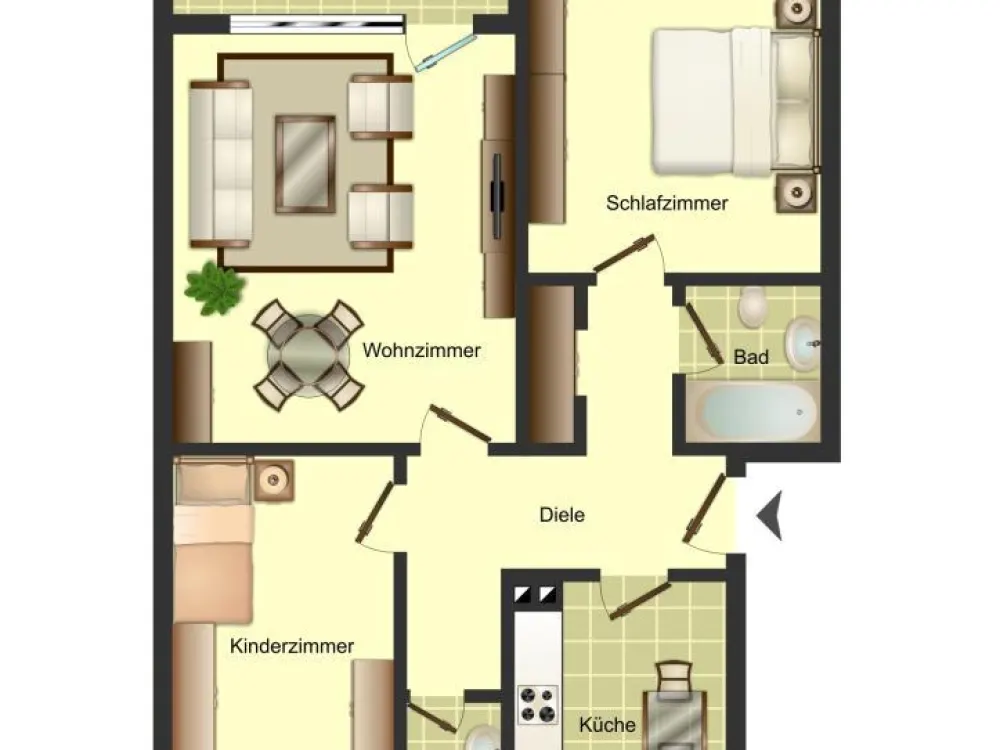 Ab sofort zu besichtigen!! 3-Zimmer-Wohnung in Weddinghofen frei, mit Renovierungsgutschein!!