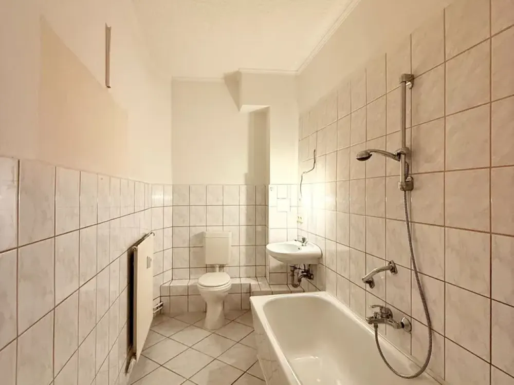 2-Zimmer-Wohnung mit Wannenbad im Erdgeschoss