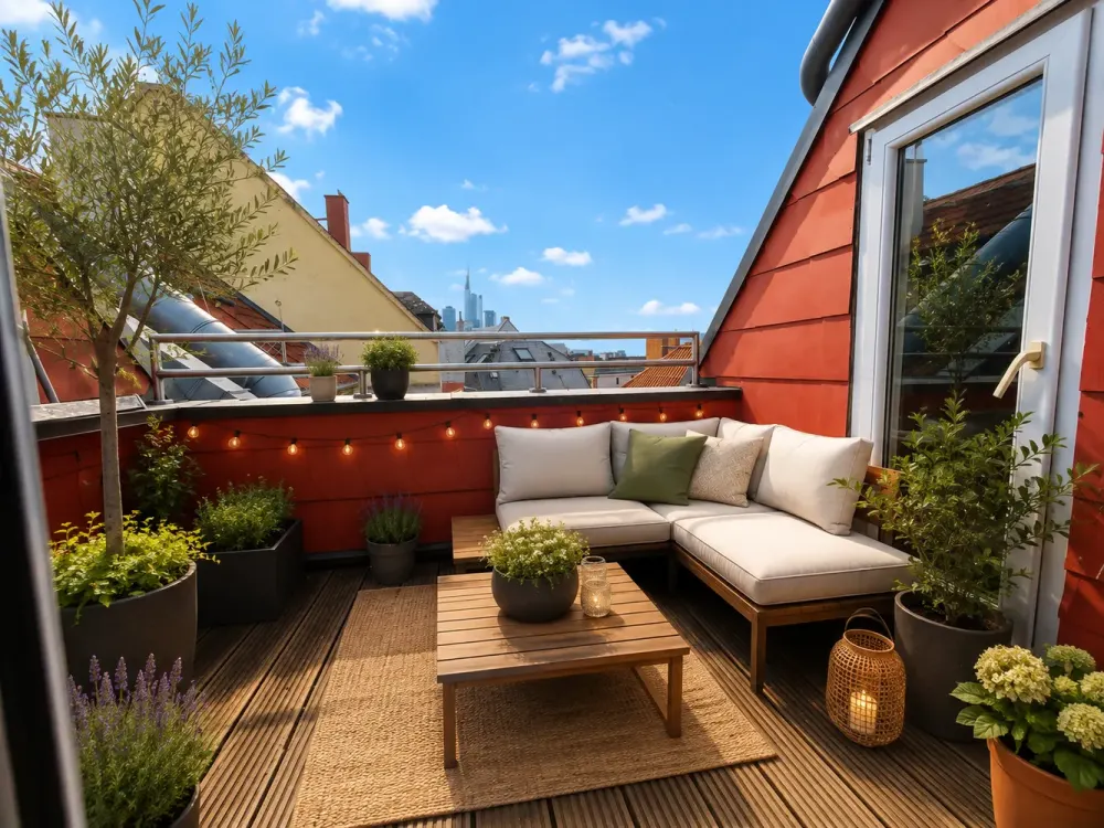 Toplage*150 qm Maisonette-DG-Wohnung*5,5 Zimmer*EBK*2 Bäder* G-WC*2 Balkone*Skylineblick*Stellplatz*