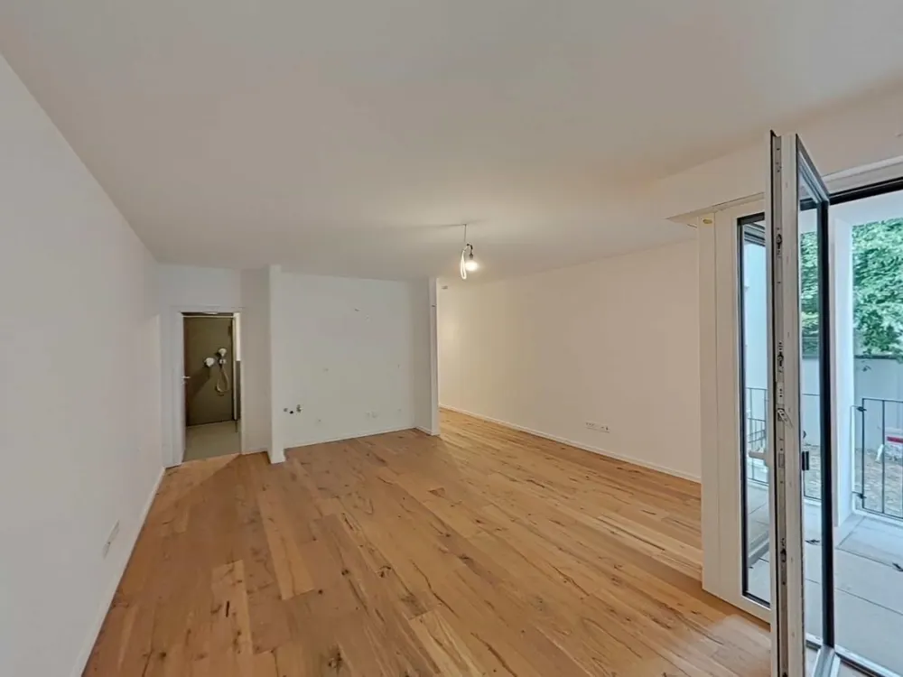 Für Singles und Pendler: 48 m² Erstbezug, Küche inklusive, Carsharing im Haus