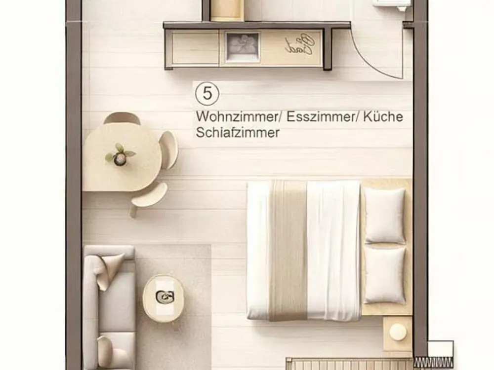 Für Singles und Pendler: 48 m² Erstbezug, Küche inklusive, Carsharing im Haus